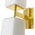 1990s 1990s Modern Frosted White Murano Glass & Brass Sconces - Set of Eight For Sale - Image 5 of 7