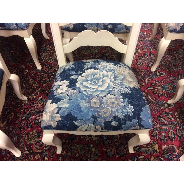 Wood Vintage Ladder Back Chairs, Ethan Allen Furniture, Set of Six For Sale - Image 7 of 8