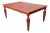 Baker Furniture Neoclassical Inlaid Cherry and Burl Wood Extension Dining Table For Sale
