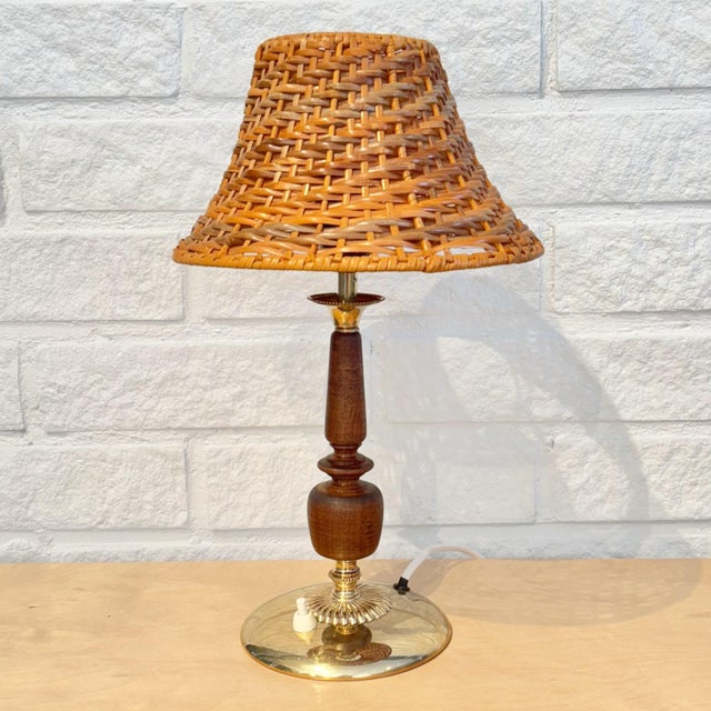 Vintage Scandinavian 32060 Table Lamp by Bertil Brisborg for Nordiska Kompaniet, 1940s For Sale - Image 14 of 14