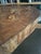 Mid Century Live Edge Coffee Table Maple Brass Legs For Sale In New York - Image 6 of 10
