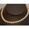 Vintage Cultured Akoya Pearl Necklace Length 14" , 18 Karat Yellow Gold Clasp For Sale - Image 16 of 18