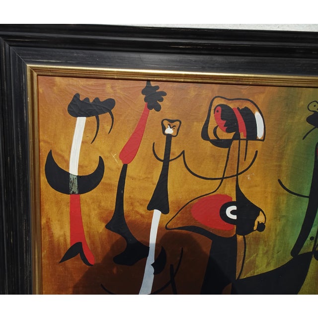 After Joan Miro, Rhythmic Characters, 1973, Print, Framed For Sale - Image 13 of 15