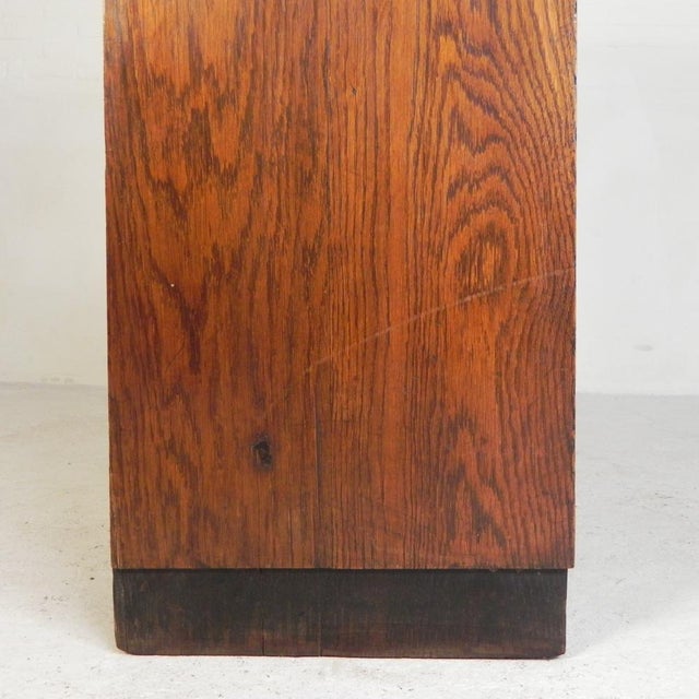 Oak Roller Shutter Cabinet, 1930s For Sale - Image 6 of 18
