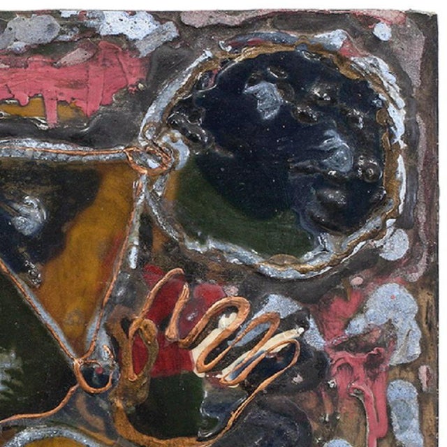 Alexander Raymond Katz, Mixed Media Sculptural Painting "Juggler" Modernist For Sale - Image 4 of 4