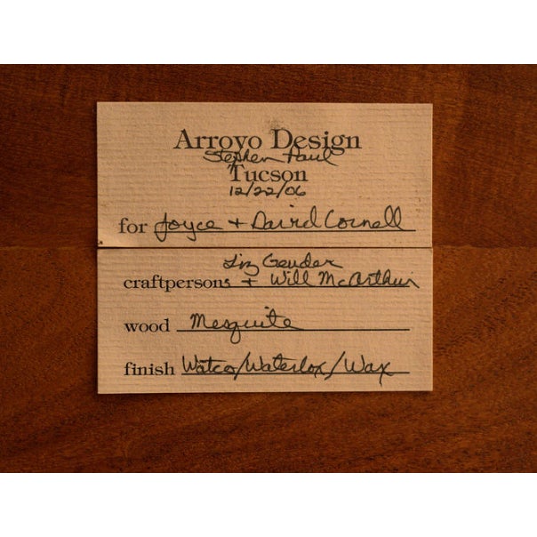 Neo-Art Nouveau Dining Table in Mesquite by Arroyo Design For Sale - Image 10 of 10