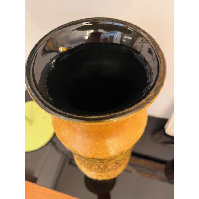 Yellow Ceramic Vase, 1960s For Sale - Image 4 of 8
