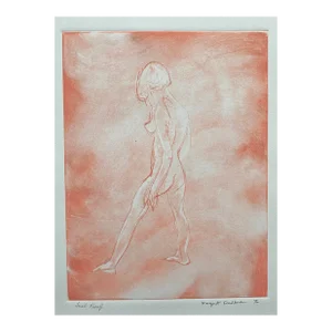 Margaret Friedlander Standing Female Nude Etching