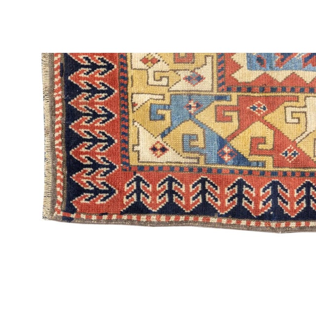 Antique Kazak Rug 3'5'' x 5'2'' For Sale - Image 10 of 12