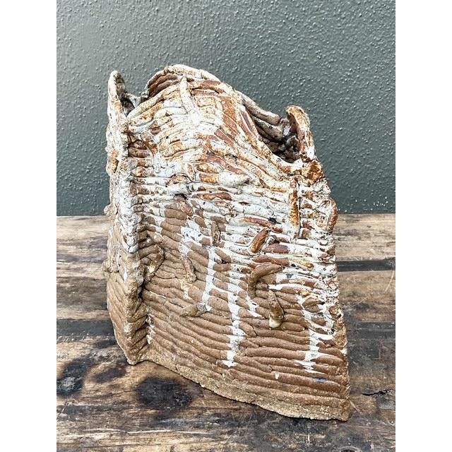 Vintage Original Studio Pottery Vase For Sale In West Palm - Image 6 of 12