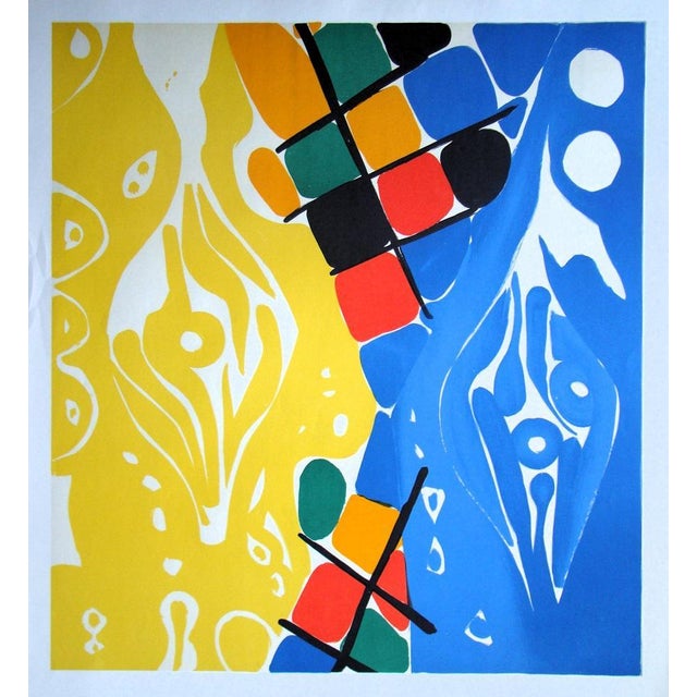 Ernst Wilhelm Nay (1902-1968) Composition, 1966 Original lithograph in colors on wove paper, unsigned and not numbered....