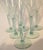 Late 20th Century Vintage Sea Glass Green Goblets - Set of Six For Sale - Image 5 of 11