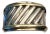 Vintage David Yurman Sculpted Cable Sterling Silver & 14k Gold Ring – Size 8 For Sale