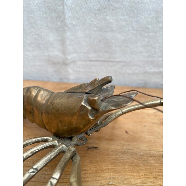 Metal Brass Lobster Figurine For Sale - Image 7 of 14