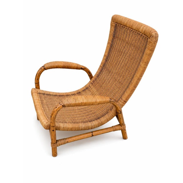 Vintage Rattan Lounge Chair from ARCO, 1960s For Sale - Image 4 of 4