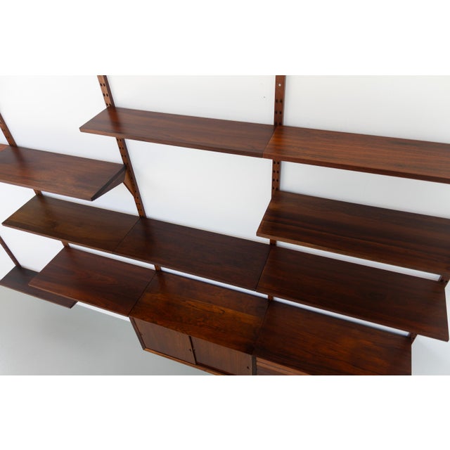 Vintage Danish Pau Ferro Modular Wall Unit by Poul Cadovius for Cado, 1960s For Sale - Image 17 of 18