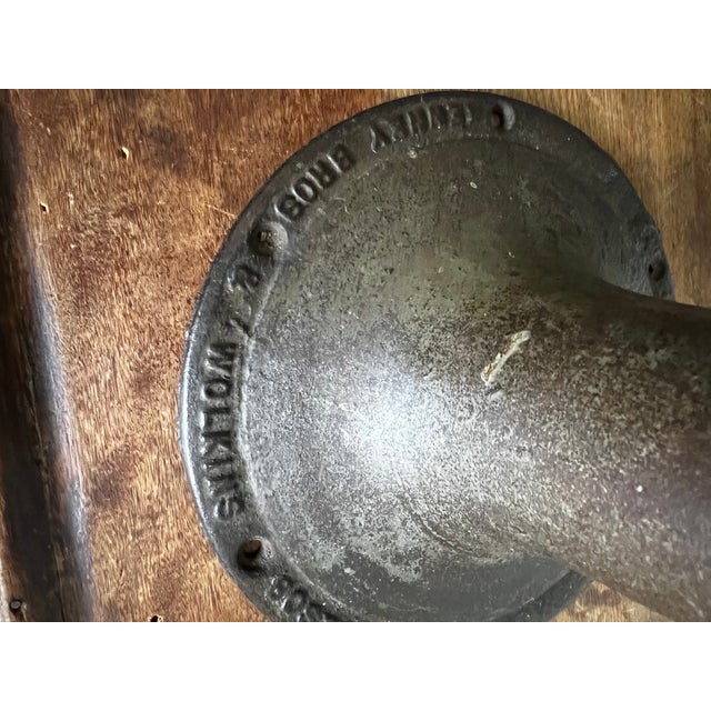 Wood Antique School Desk and Chair For Sale - Image 7 of 11