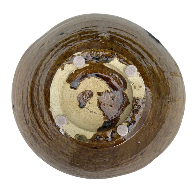 1970s Moroccan Amber Tamegroute Bowl For Sale - Image 4 of 5