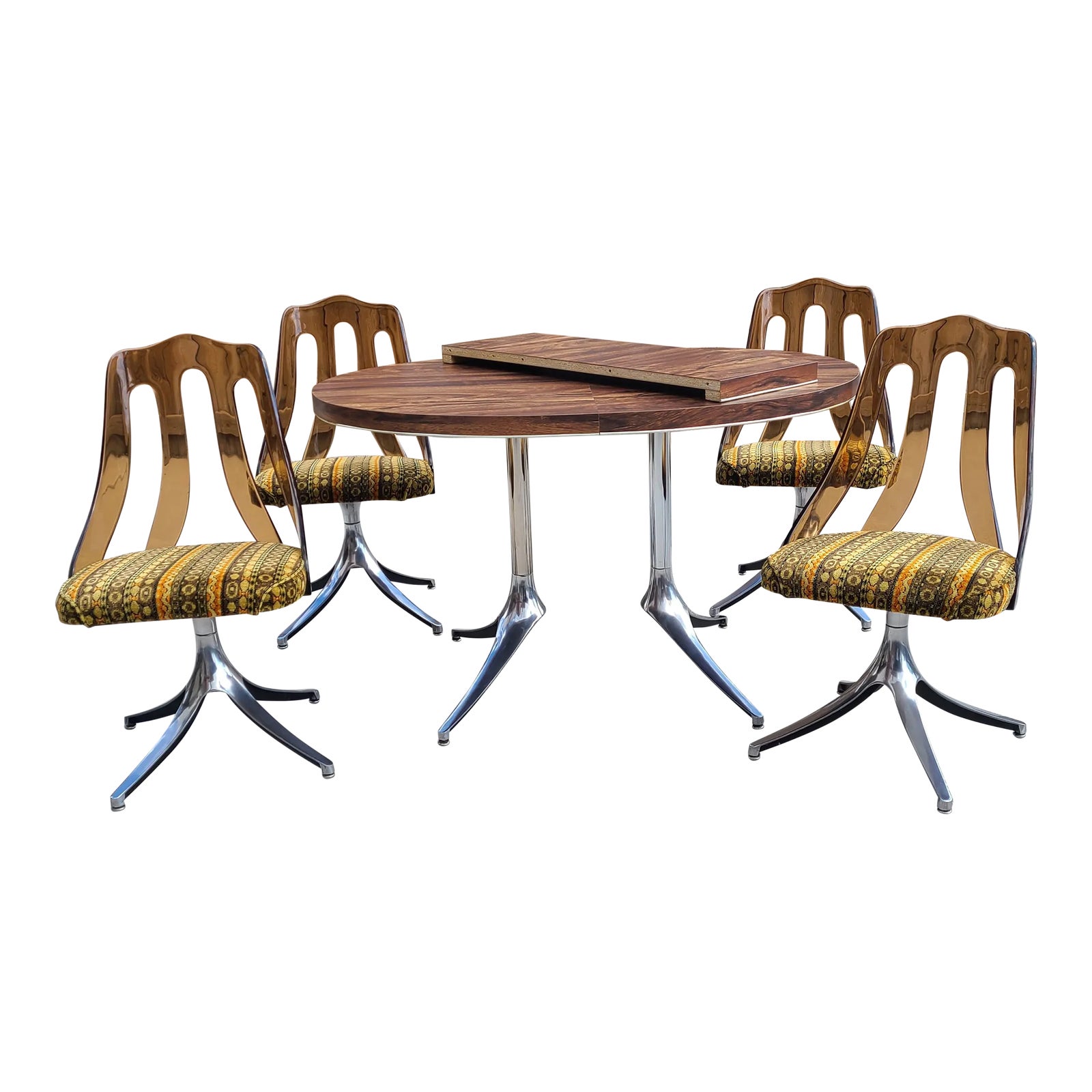 1960s Howell Vintage Dining Table and Chairs Set of 5 Chairish