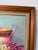 Blue 1970s Vintage Je. Ann Still Life Oil on Canvas Board Painting – Framed For Sale - Image 8 of 12