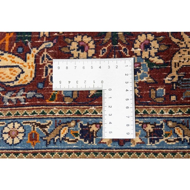 Middle Eastern Hand-Knotted Moud Rug with Kheshti Motif For Sale - Image 12 of 13