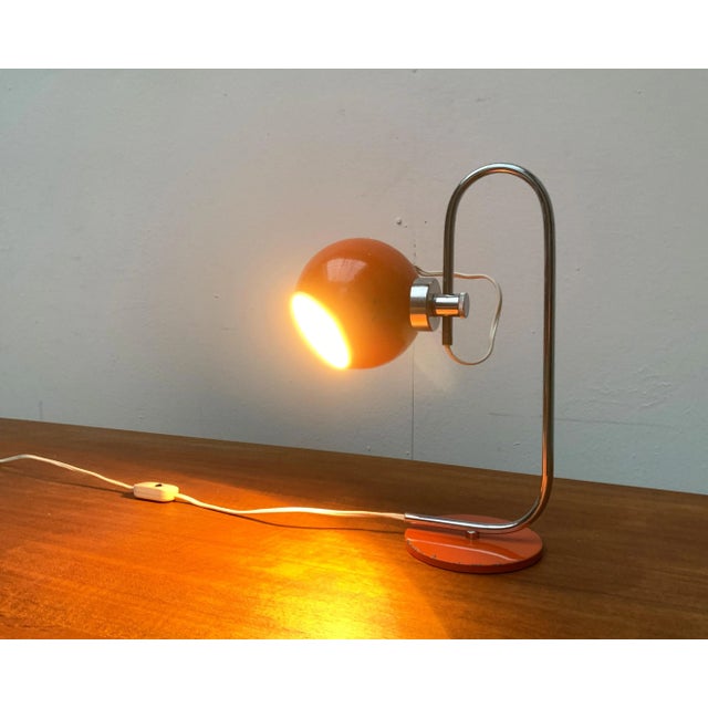 Vintage Italian Space Age Magnetic Table Lamp For Sale - Image 6 of 18