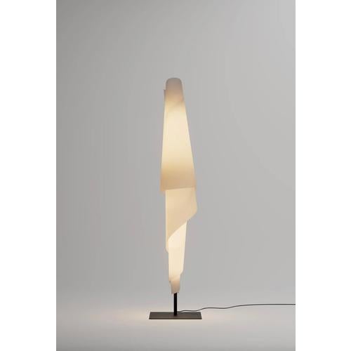 Mid-Century Modern Costura Floor Lamp in Steel and PVC by Josep Aregall For Sale - Image 4 of 11