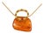 Late 20th Century 14K Yellow Gold Amber Peridot Smokey Quartz Pendant Necklace Estate For Sale