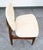 Wood Mid Century Danish Modern Dining Chair John Stuart Wood Walnut Off White Cream For Sale - Image 7 of 12