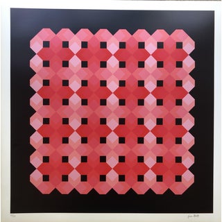 Jim Bird, Tribute to Vasarely 11, 1972, Photolithograph on Paper For Sale