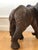 Animal Skin Vintage Handcrafted Leather Elephant Statue For Sale - Image 7 of 9