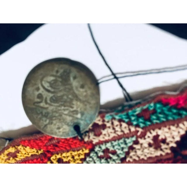 Middle Eastern Islamic Women Face Veil Bedouin, Sinai Bedouin Desert Garment For Sale - Image 10 of 18