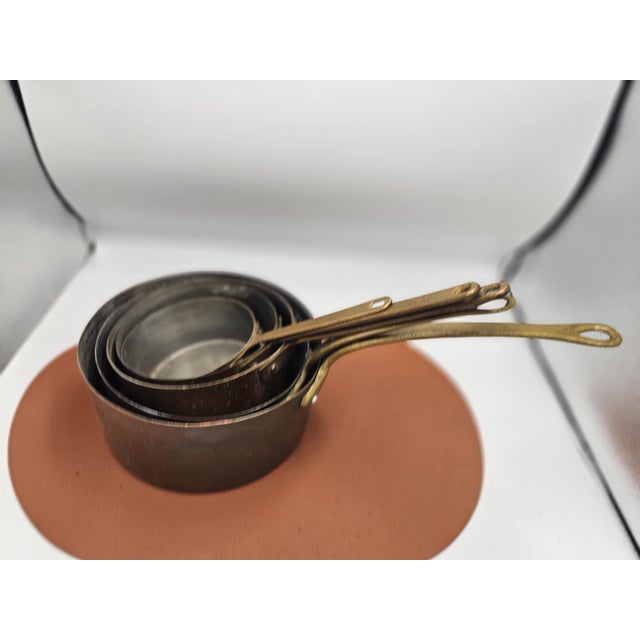 Pre-war copper frying pans, Dimensions: Maximum height up to the handle: 20 cm. Height of the pan itself: 10 cm. Diameter:...