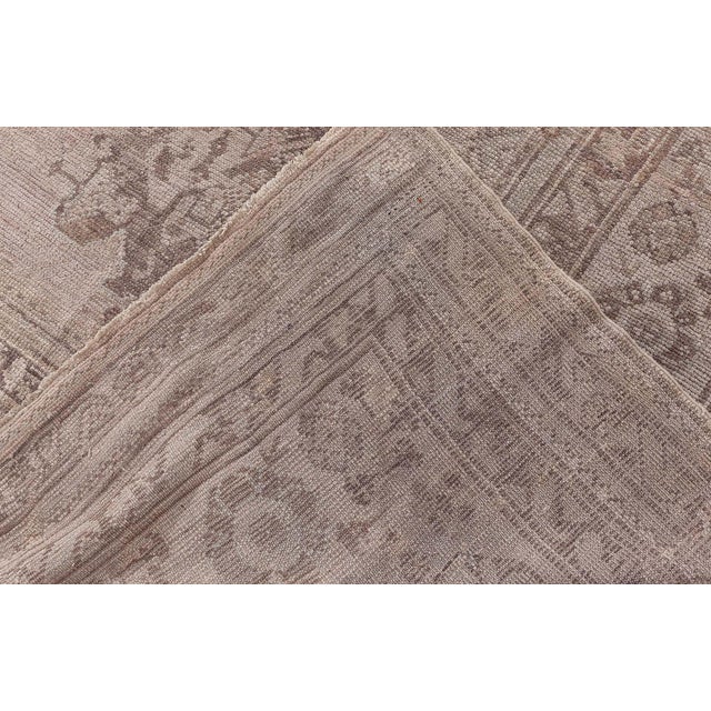 Textile Turkish Oushak Rug For Sale - Image 7 of 9
