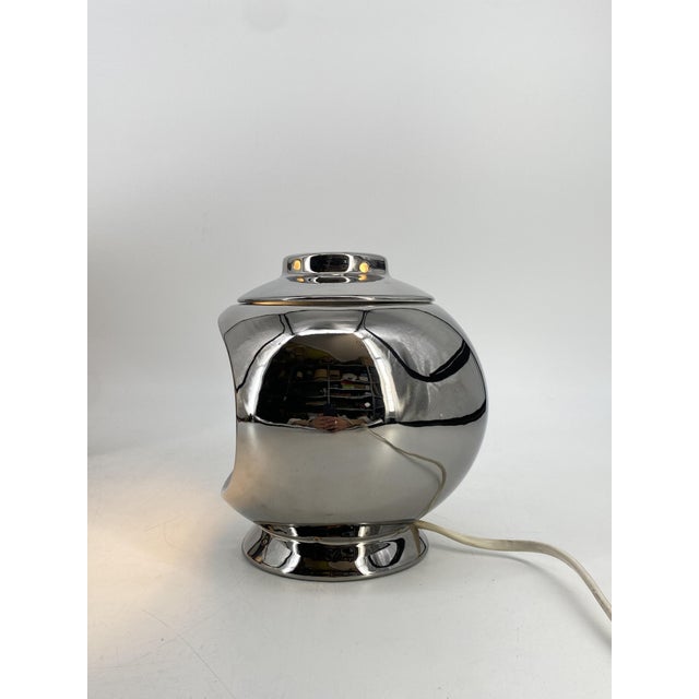 Platinum-Plated Version of the Valencia Table Lamp by Marcello Cuneo for Philips, in the Original Box, 1960s For Sale - Image 9 of 14