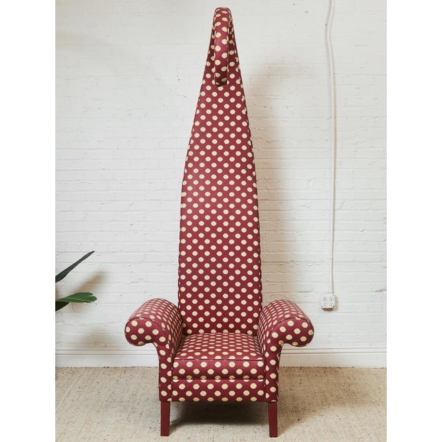 Mid 20th Century Curved Sculptural Polkadot Art Sculpture Chair For Sale - Image 4 of 12