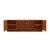 2000 - 2009 Square Pattern Oak and Brass Sideboard with Travertine Top, Italy, 2000 For Sale - Image 5 of 11