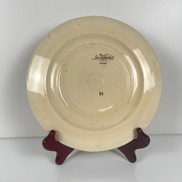 1920s Dinner Plates with Floral Motif from Sarreguemines, 1920s-1940s, Set of 5 For Sale - Image 5 of 13