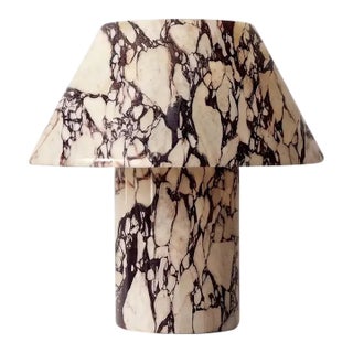 Modern Calacatta Viola Designer Table Lamp For Sale