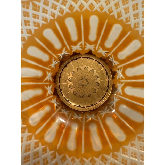 Mid 20th Century 20th Century Cut Crystal Mounted Gilt Bronze Centerpiece For Sale - Image 5 of 5