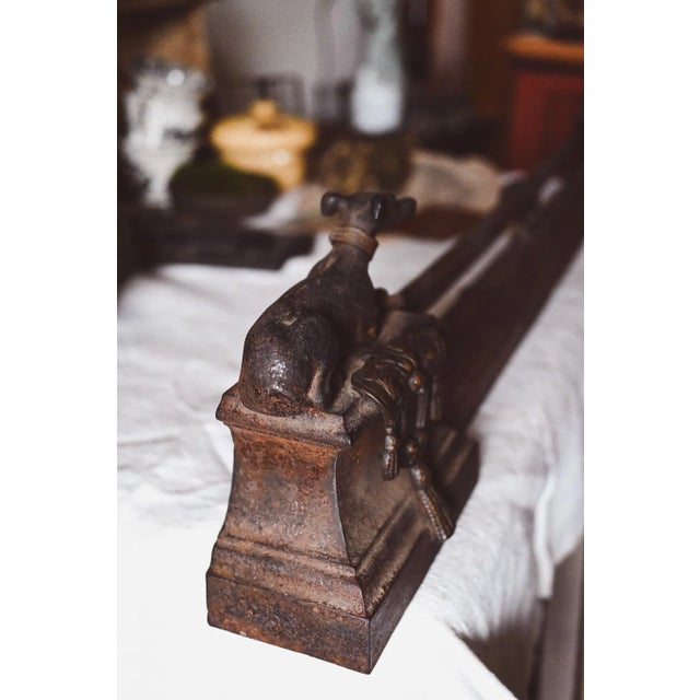 Antique Andiron Fire Dog, 1900 For Sale - Image 6 of 13