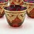 Mid-Century Modern Italian Ruby Red Crystal Liqueur Cups with 24k Gold from Interglass, 1980s, Set of 6 For Sale - Image 3 of 11