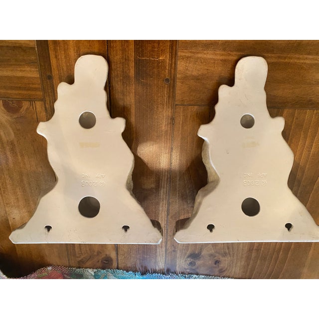 Vintage Porcelain Cockatoo Parrot Wall Sconces - A Pair For Sale - Image 10 of 13