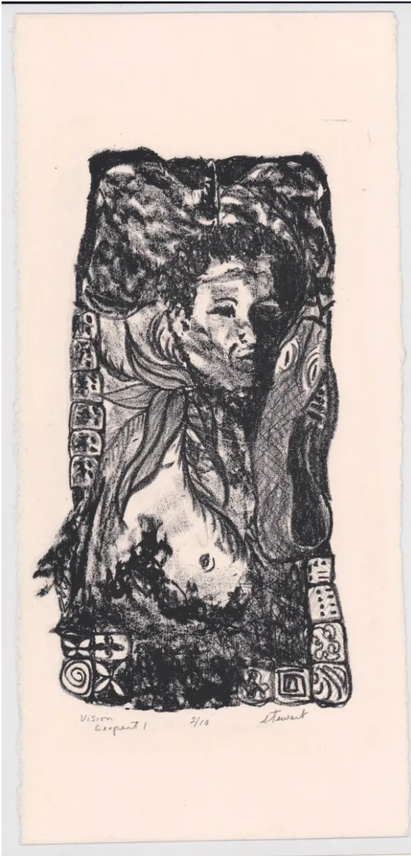 1960s Vision Serpent Lithograph by Paul Stewart | Chairish