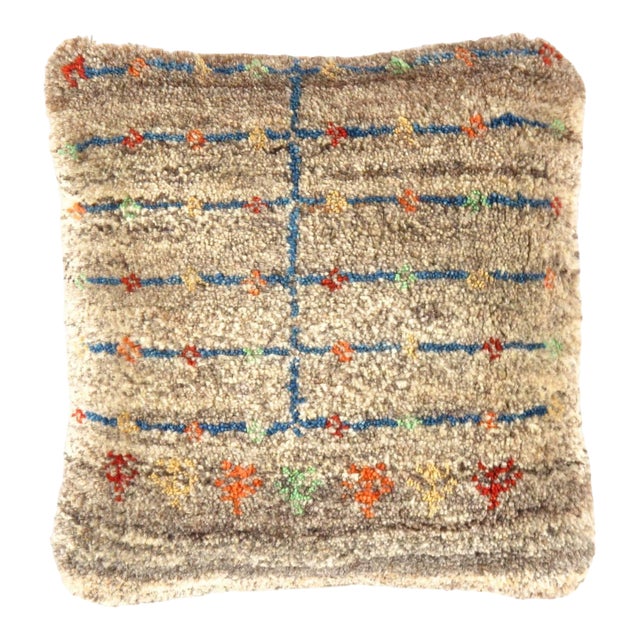 Pasargad DC Fine Hand Knotted Gabbeh Pillow For Sale