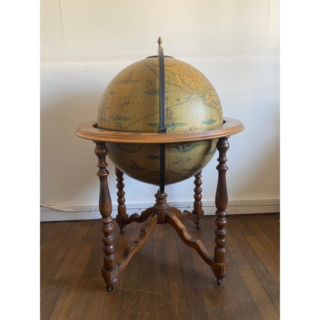 Vintage Rolling Globe Bar, 1960s For Sale - Image 14 of 14