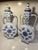 Vintage Pair of Blue and White Chinese Porcelain Moonflask (Urn, Vase) For Sale - Image 12 of 13