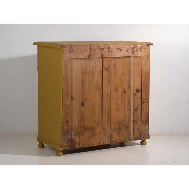 Large Antique Mustard Chest of Drawers, 1920s For Sale - Image 10 of 12