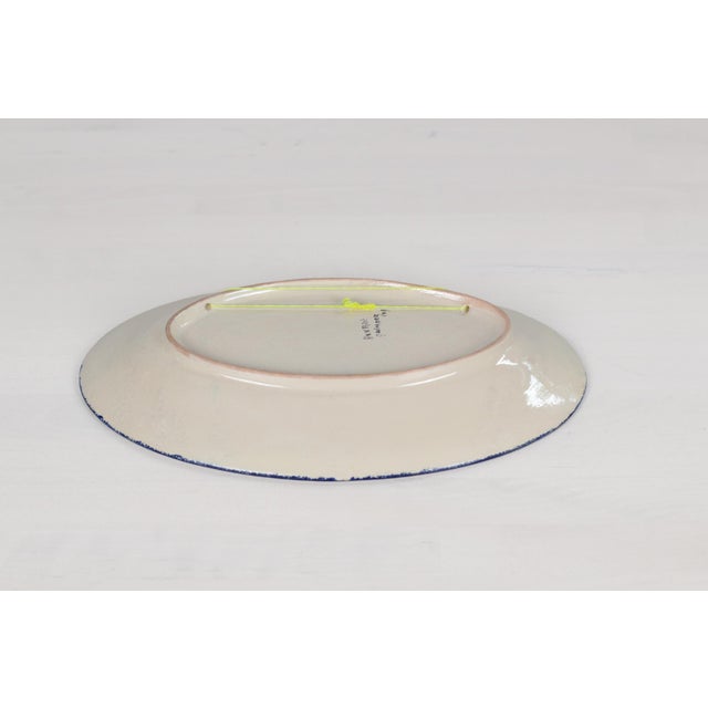 Mid-Century French Henriot Quimper Oval Platter For Sale - Image 9 of 11