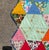 Quality Hand Stitched Cotton Triangle Feedsack Quilt From Ohio Estate For Sale - Image 10 of 18